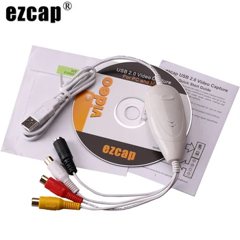 

Ezcap 1568 159 USB 2.0 Analog Audio Video Capture Card Grabber VHS,V8,Hi8,8MM Camcorder Tv Box To Digital,For MAC OS & Win10 64