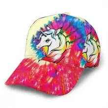 Единорог Радуга лошадь бейсболка 3D пользовательские печати Snapback регулируемая хип хоп папа шляпа Повседневная команда