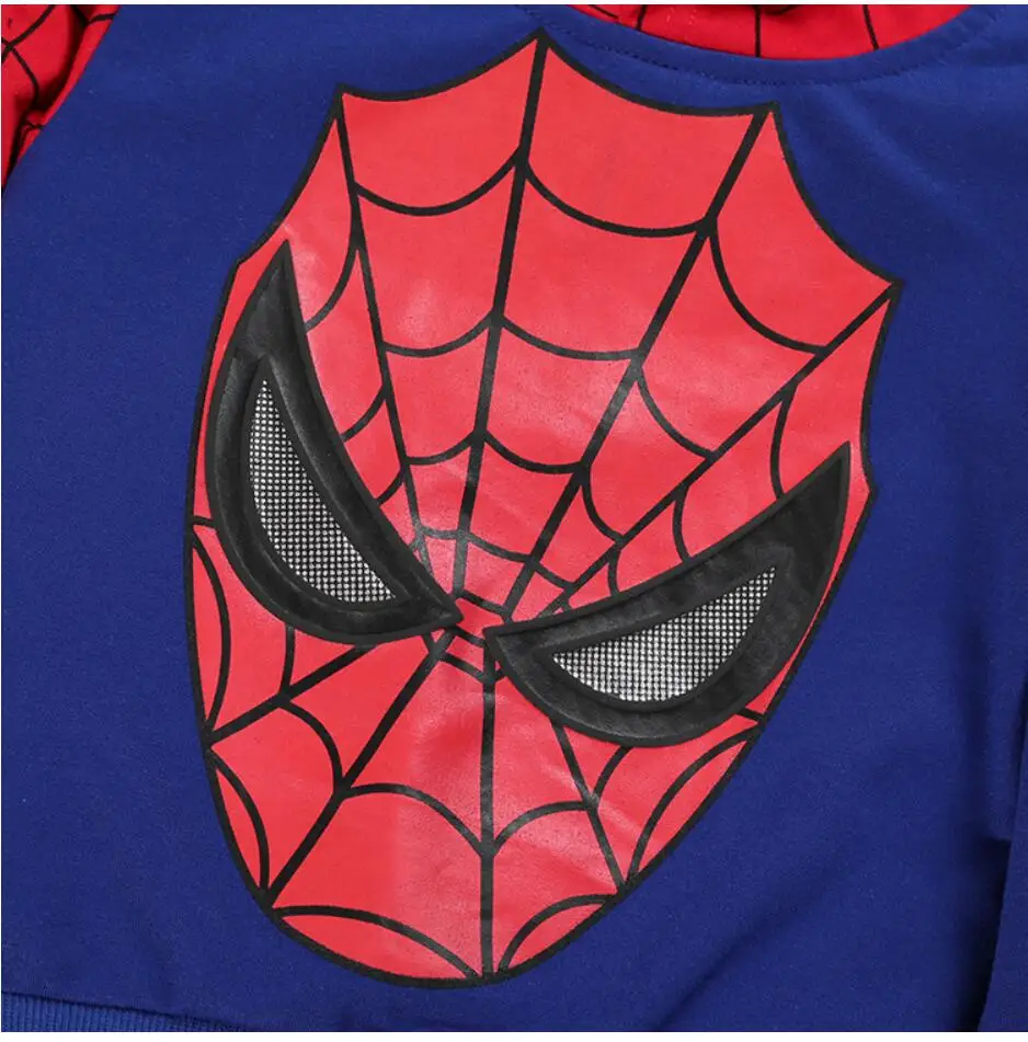 Детский комплект одежды для мальчиков «Человек-паук», спортивные костюмы «Человек-паук» для маленьких мальчиков Комплекты из 2 предметов для детей возрастом от 2 до 8 лет весенне-осенняя одежда, спортивные костюмы