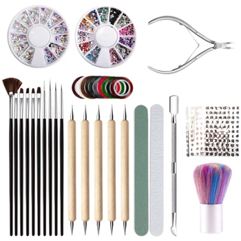 

DIY Nail Art Tools 3D Nail Art Rhinestones Nail Art Accessories Decoration Nail Sticker Decal 9PCS/Set