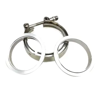 

2/2.5/3/3.5/4 Inch SS304 V-Band Clamp Stainless Steel M/F 3 v band Turbo Exhaust Downpipe