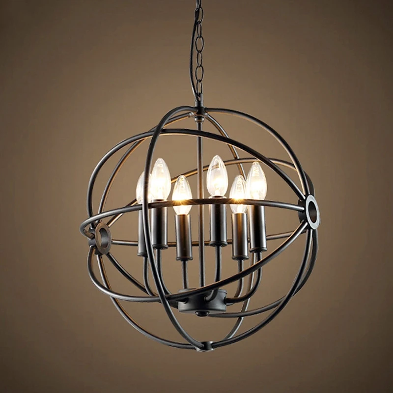 Винтажный подвесной светильник в американском Ретро скандинавском стиле