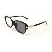 TR90 фотохромные голубые световые блокирующие очки для близорукости для женщин и мужчин модные ретро черные близорукие очки анти-синий луч очки 0,-100~-600 можно настроить рецептурные линзы N5