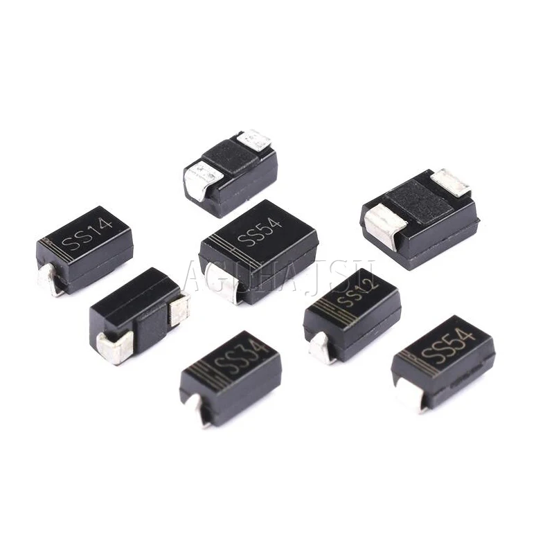 100 шт. SMA выпрямительный диод 1N5819 SS14 1N5822 SS34 SR160 SS16 1N5817 SS12 SR1100 SS110 SR360 SS36 SR240 SS24 SR2100 SS210