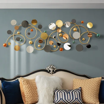 

Simple modern porch iron wall hanging Wall Decoration pendant of dining room Creative hand 3D metal wall decoration nordic