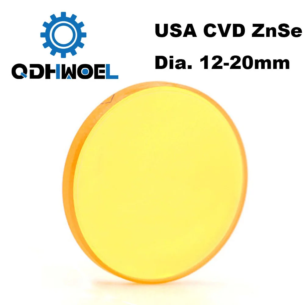США CVD ZnSe Co2 лазерный объектив диаметром 12 15 18 19 05 20 FL 38 1 50 8 63 5 76 2 101 6 127 мм фокус для