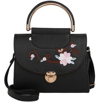 

Embroidery Bag Ladies Handbag Casual Bag Messenger Bag Leather Handbag Shoulder Bag