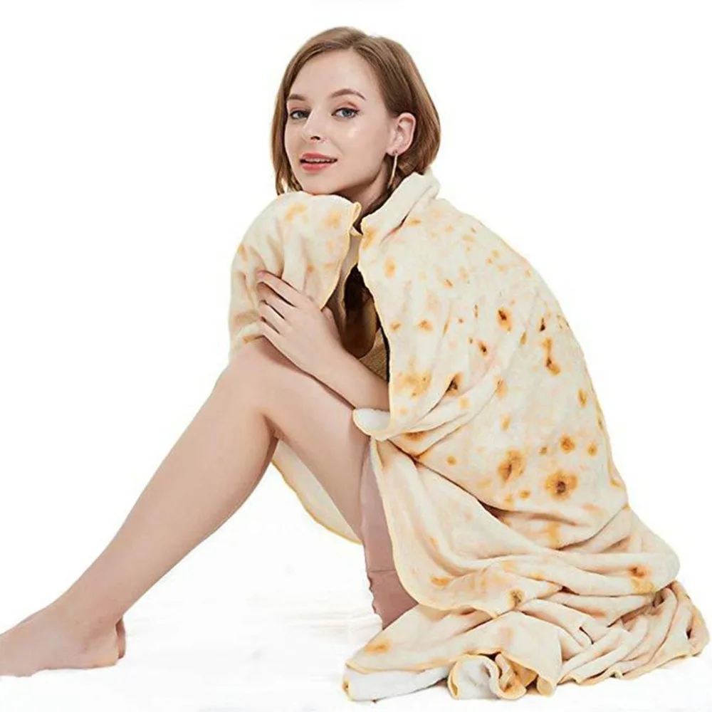 Одеяло Tortilla, круглое одеяло, новинка, пищевое одеяло для взрослых, комфортное, переносное, прочное