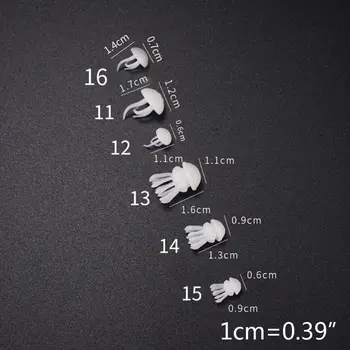 

16 Pcs/set Epoxy Filling Material Crystal Ocean Resin 3D Mini Jellyfish Modeling 23GE