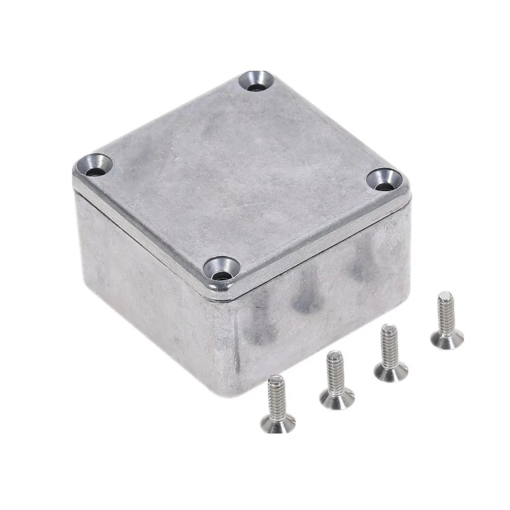 Silver Aluminium Enclosure Electronic Diecast Stompbox Project Box 1590LB 50.5*50.5*31mm