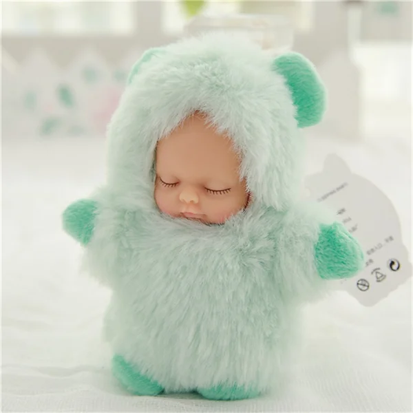NO.14 Подлинная Оригинальная кукла-реборн bebe 11 см, брелок, мягкий силиконовый реборн для малышей, игрушки для малышей, плюшевый Рождественский подарок - Цвет: NO.14