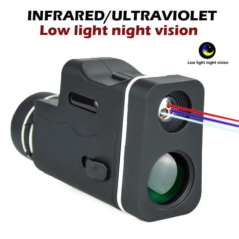 Dispositivo de visión nocturna NV1000, Monocular de visión nocturna Óptica  infrarroja, 9 idiomas, Zoom Digital 5X, reproducción de fotos y vídeo -  AliExpress