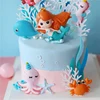 Crown Mermaid Decorations Ocean World Girl Cake Topper Birthday Dessert Decoration for Children's Day Party Supplies Lovely Gift ► Photo 3/6