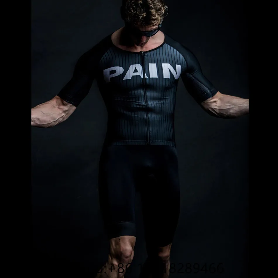 Love The Pain tuta da Triathlon tuta da uomo Pro Team tuta manica corta Ciclismo Maillot Hombre tuta da Ciclismo ad asciugatura rapida