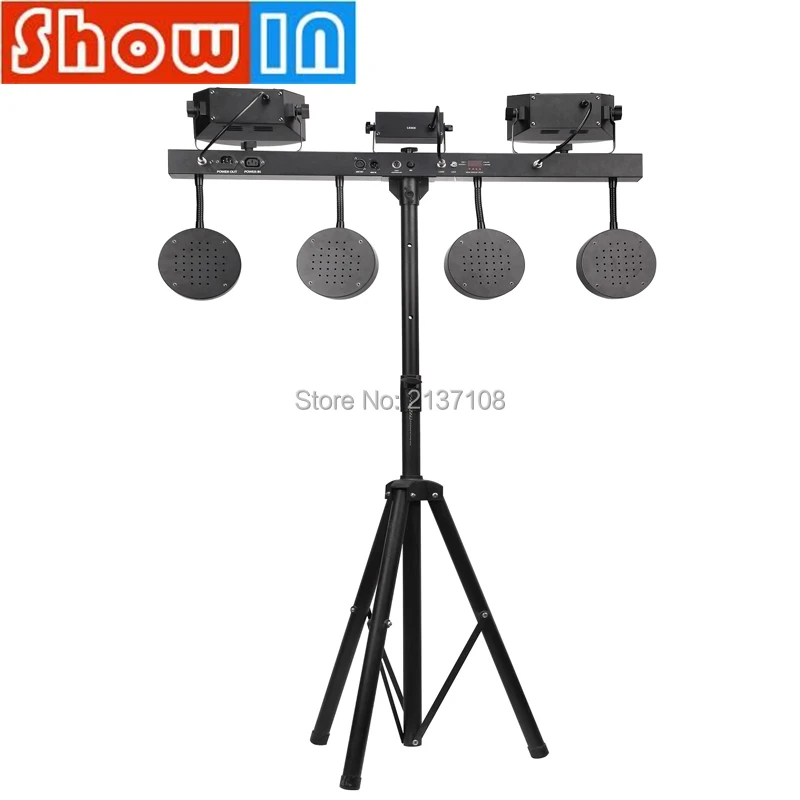 Лазерный стробоскопический прожектор DMX Luce DJ Disco Family вечерние Pro со звуком 12*1