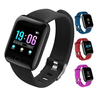 

116 Plus Smart Band Watch Wristwatch Step Bracelet Clock Sport Fiteness Men Women Watches Waterproof For Xiaomi Android IOS
