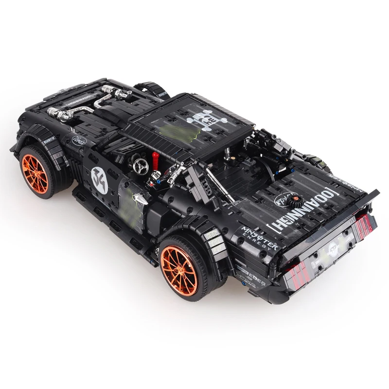23009 Новинка 1965 Ford Mustang Hoonicorn гоночный автомобиль Ft Technic 20102 MOC 22970 конструкторные