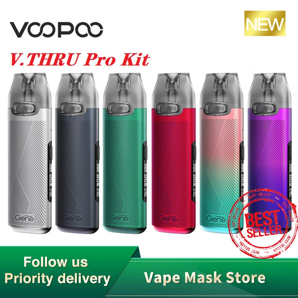 Оригинальный VOOPOO V.THRU Pro Pod Vape Kit аккумулятор 900 мАч 3 мл V THRU картридж 0.7 Ом/1 2 Ом