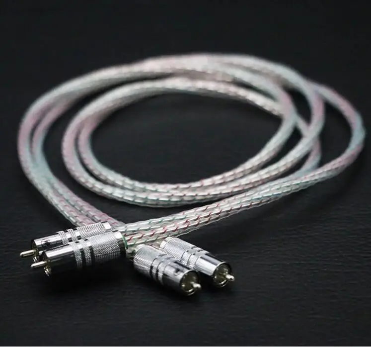 Стерео RCA кабель Valhalla Series 7N с посеребренным покрытием Hi Fi аудиокабель 2rca 2rca|Кабели