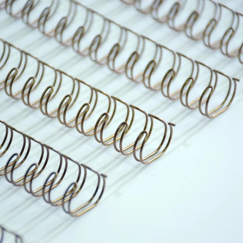30/50/100PCS/Box ReadStar A4 3:1/2:1 Pitch 6.4-38.1mm OY Double Coil Bronze Double Loop Wire Binding Comb Wire Rings
