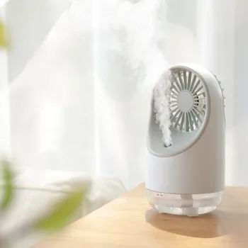 

200ML Rechargeable Humidifier Fragrance Lamp Diffuser 2000 mAh Electric Household Ultrasonic Air Humidifier Air Conditioning Fan
