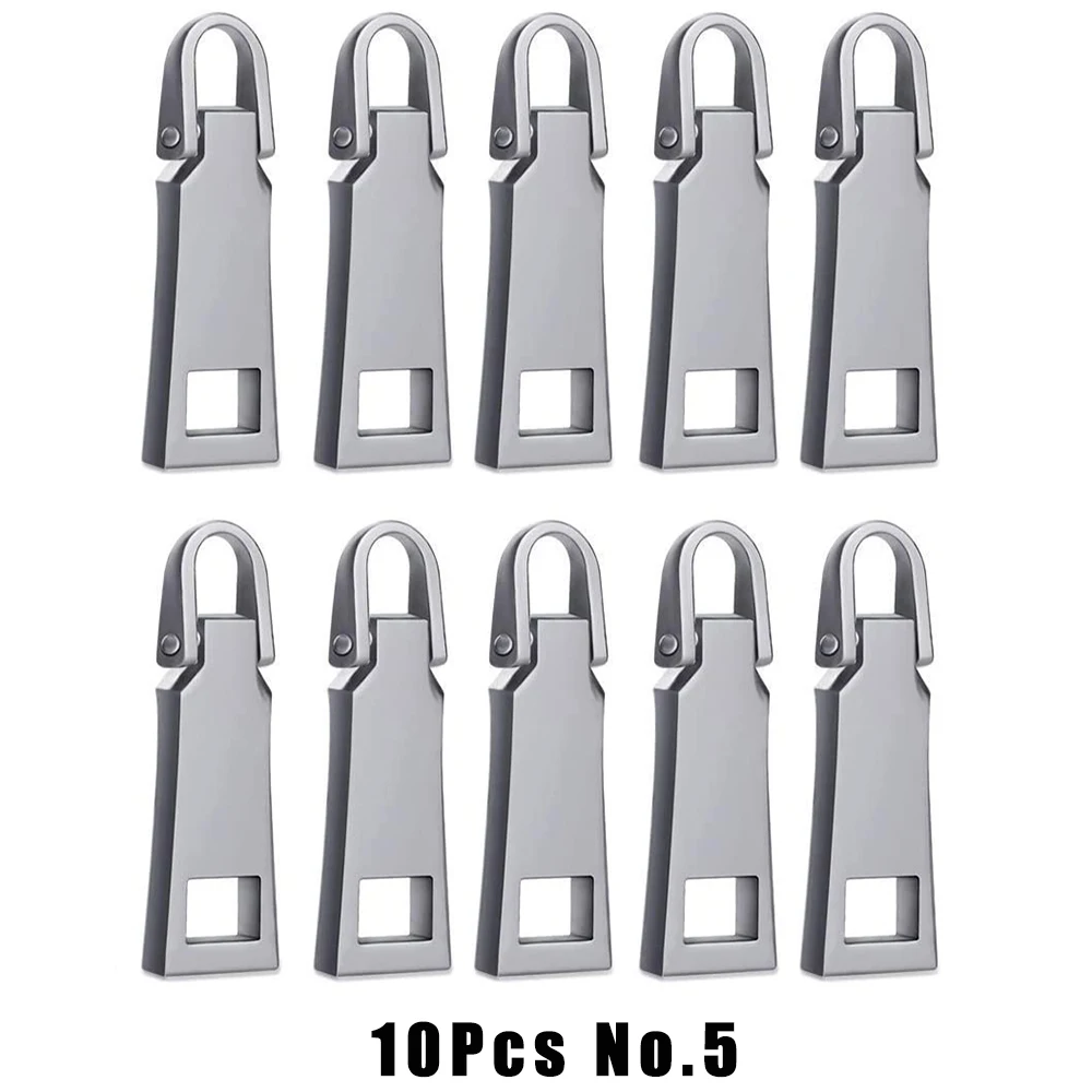 10-Piece Detachable Metal Zipper Pull Tab Set