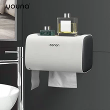 Держатель для туалетной бумаги настенный водонепроницаемый ящик для хранения салфеток совместимый с рулоном бумаги кухонная бумага для ванной комнаты
