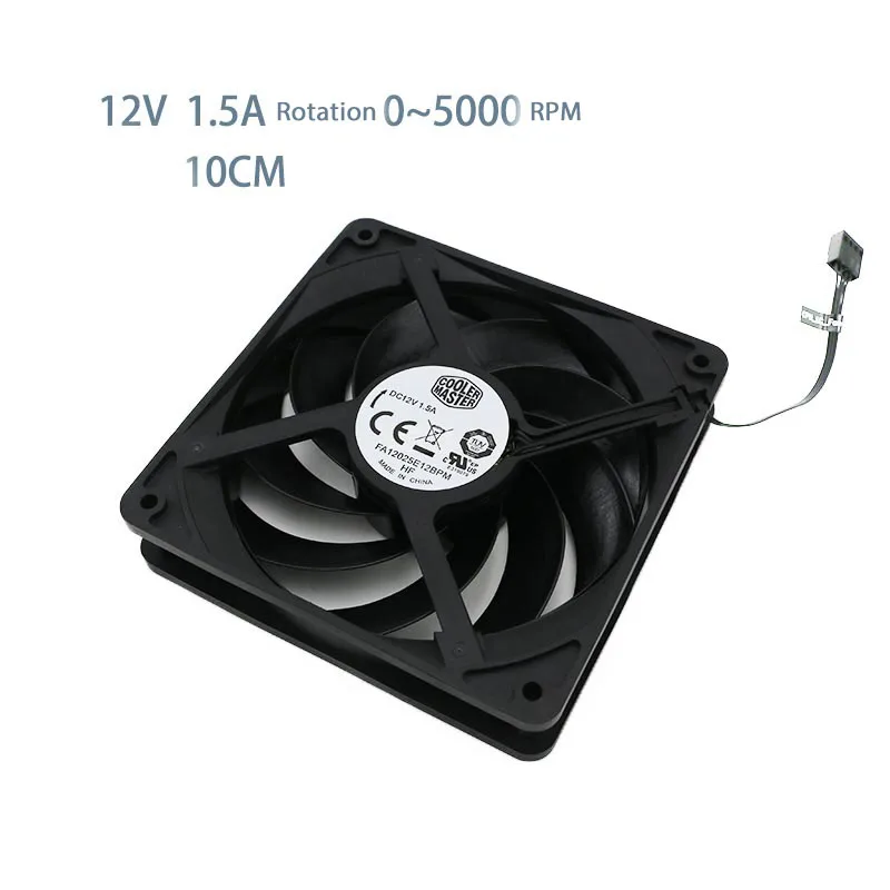 Ventilador de Refrigeração de Alta Velocidade 120 mm 12cm Fa12025h12bpm Fa12025e12bpm 120x120x25 mm 0.6a 1.5a 3000rpm 5000rpm Refrigeração a Água - Imagem 3