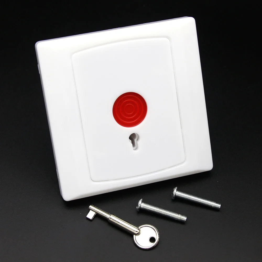 

Emergency Panic Button Fire Switch NO NC COM Security Key Reset for Alarm HO-01B +