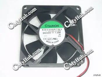 

For SUNON KD2408PTB3 13.(2).A.GN DC24V 1.0W 8025 8CM 80MM 80x80x25mm 2pin Cooling Fan