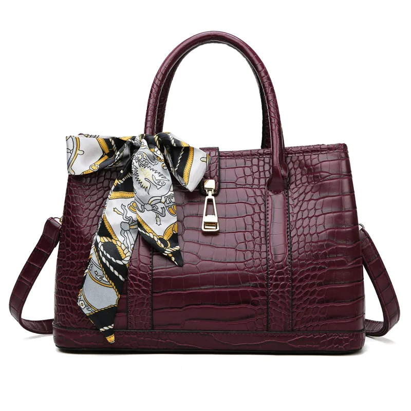 

Women Handbag New Famous Brand Designer Fashion Alligator Pattern Large Capacity Crossbody Messenger Bag Square Shoulder Bag
