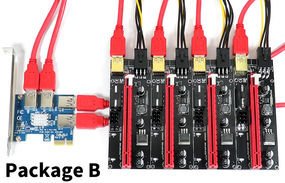 VER009S PCI-e Riser Card 009S PCI Express PCIe 1X to 16X