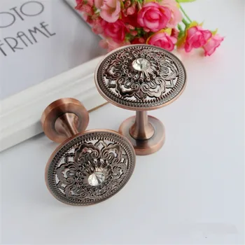

Rhinestone Flower Curtain Tie Back Wall Hooks Zinc Alloy Tieback Holders Hat Coat Robe Hanger Accessories Home Decor