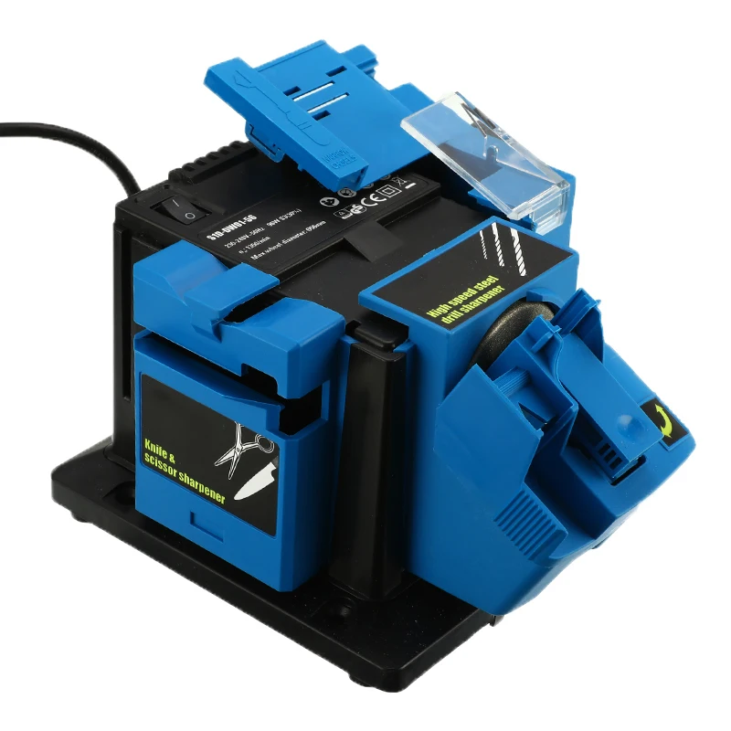 Multifunction Electric Sharpener Drill Sharpening Machine Knife & Scissor Sharpener Power Household Grinding Tools EU Plug
