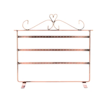 

72-Hole Jewelry Storage Rack Necklace Rack 3-Layer Display Rack for Hanging Earrings Necklace Storage Metal Jewelry Storage Box