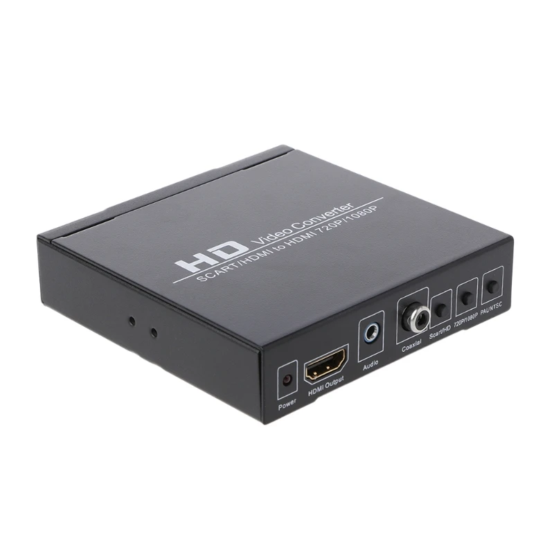 SCART+ HDMI в HDMI HD видео конвертер 720P 1080P 3,5 мм коаксиальный аудио выход D08A
