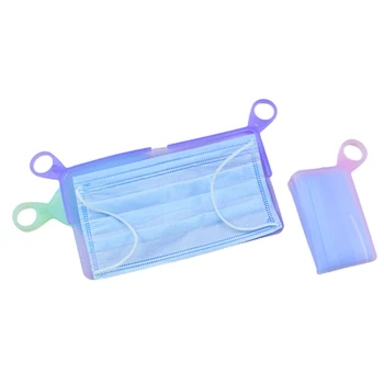 

1pcs Portable Mask Storage Clip Flexibility Food-grade Silicone Material Mask Case Face Masks Container Storage Organizer