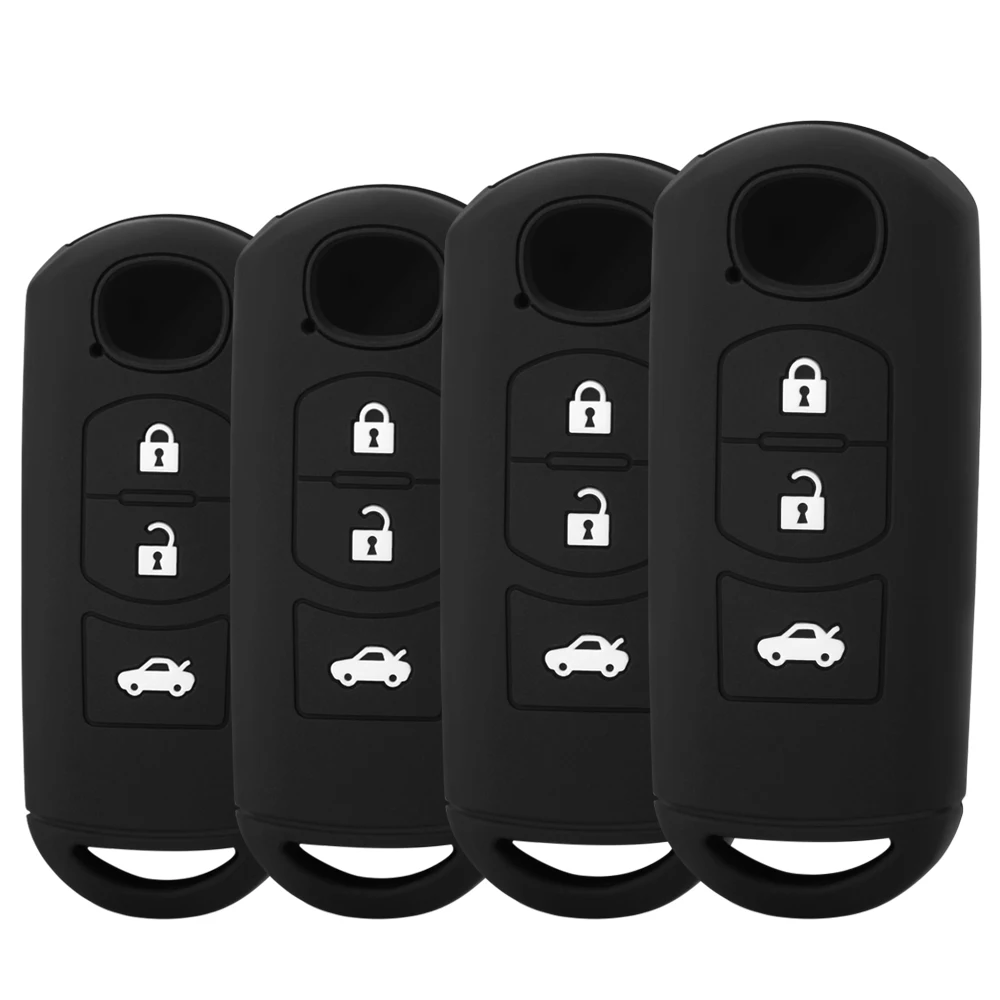SILICONE RUBBER CAR KEY COVER FOR Mazda CX-5 CX5 Atenza CX-7 CX-9 MX5 CASE INTERIOR ACCESSORIES 2 3 BUTTON | Автомобили и