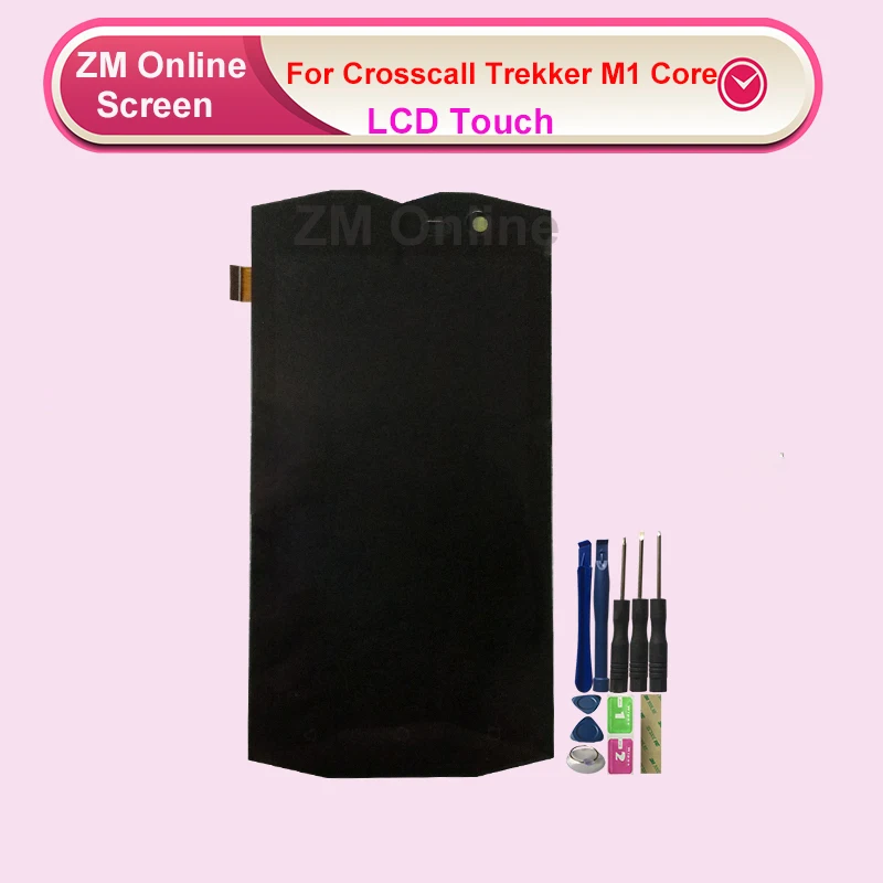 RYKKZ для Crosscall Trekker M1 Core ЖК-дисплей с кодирующий преобразователь сенсорного экрана