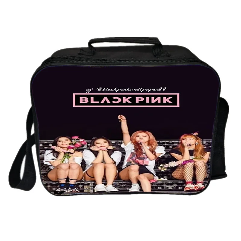Студенческий работник Blackpink Jisoo Jennie Rose Lisa, сумка для ланча для мужчин и женщин, сумки для обедов для девочек и мальчиков, красивая сумка, новая детская сумка для ланча - Цвет: 13