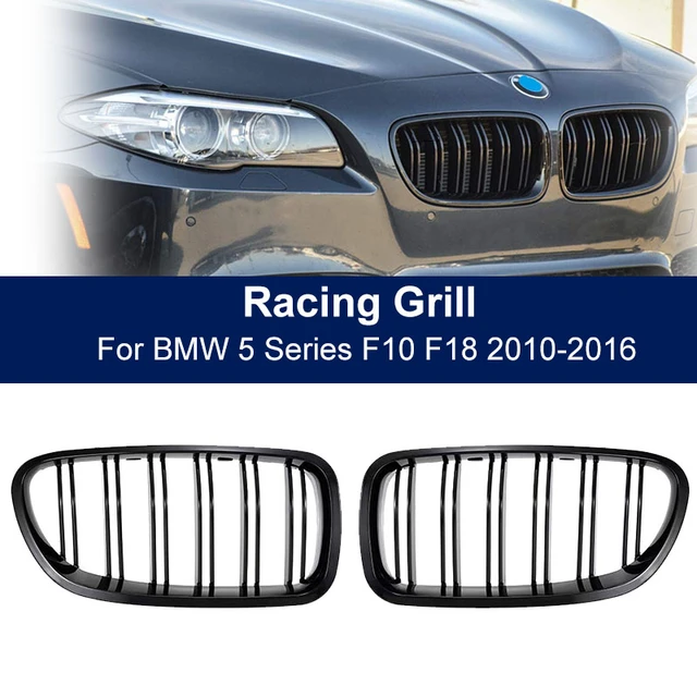 Car Front Kidney Grille Grill For Bmw 5 Series F10 F11 F18 520d 530d 540i  2010 2011 2012 2013 2014 2015 2016 Dual Slats Grill - Racing Grills -  AliExpress