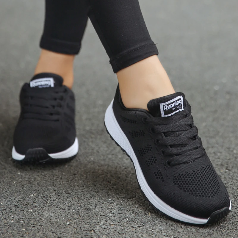 Chaussures de course légères et plates pour femmes, baskets de Sport à la  mode pour filles, nouvelle collection printemps 2019 | AliExpress