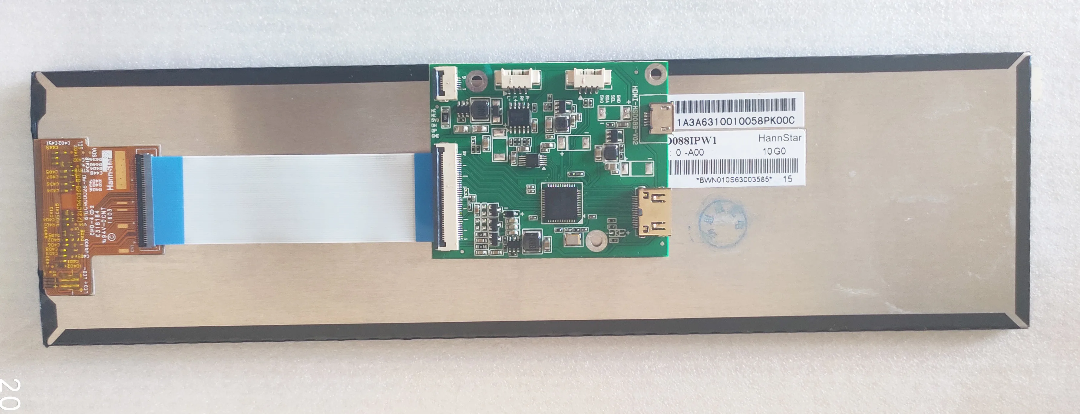 8,8 дюймов длинная полоса HSD088IPW1 HDMI MIPI 1920*480 высокого Яркость с мини-плата драйвера USB 5V Мощность ультра тонкий
