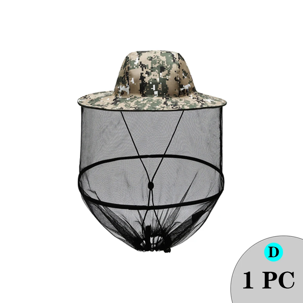 Beekeeping Hat Variety Style Beekeeping Protective Hat Outdoor Anti Bee Mosquito Insect Net Veil Cap Face Head Neck Wrap Ventilated Protector