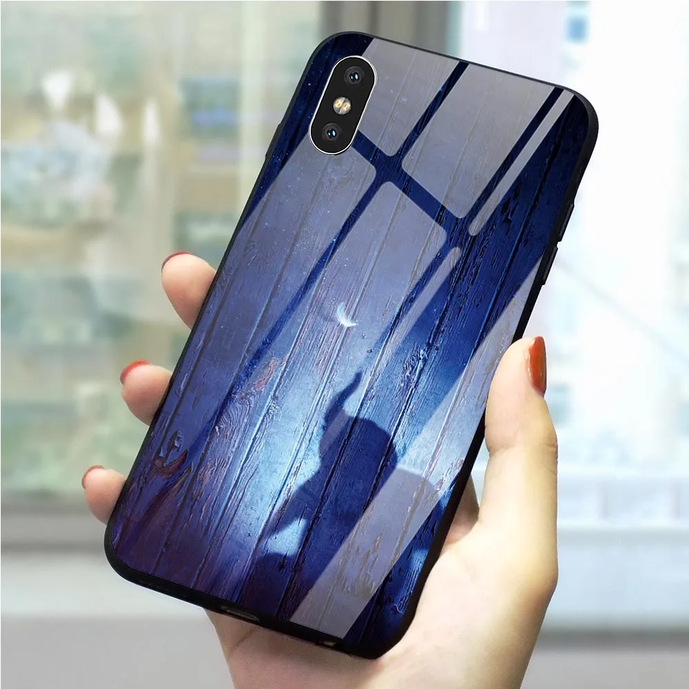 

Hybrid Dumbo Disney Animation Tempered Glass Phone Cover for iPhone 6S Case 8 XR X 7 Plus 6 5 5S SE Xs Max Skin