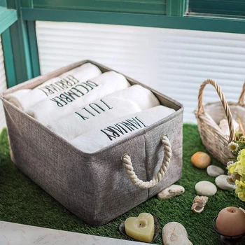 

CYSINCOS Large Folding Portable Storage Sundries Basket Big Children Toy Storage Box Linen Storage Boxes Bathroom Laundry Hamper