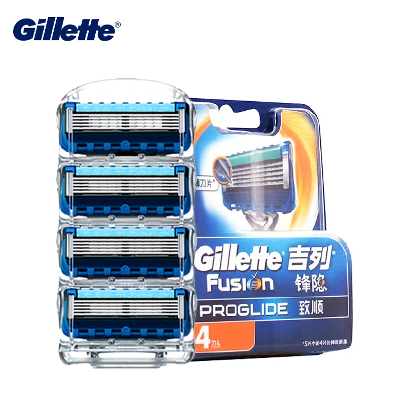 Gillette Proglide Flexball Lama Di Rasoio Originale Fusion Lame Da Barba Lame Per Rasoio Rasoio Di Sicurezza Per Uomo Cura Del Viso 4 Pz/Pacco