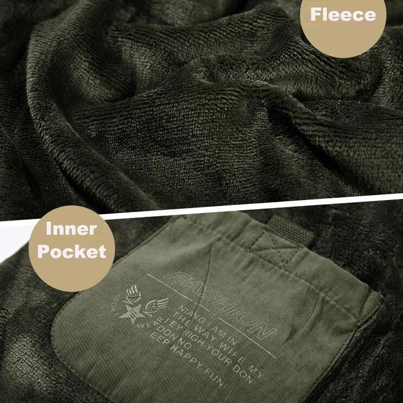 Зимняя утепленная мужская куртка размера плюс 5XL 6XL, верхняя одежда, ветровка, хлопковое флисовое пальто, Мужская Военная парка с несколькими карманами и капюшоном