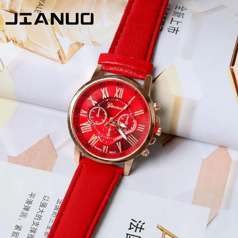 

Hot Selling Watch Women's Fashion Double-Layer Three-Eyed Decoration WOMEN'S Watch Geneva Women's Electronic Quartz Watch