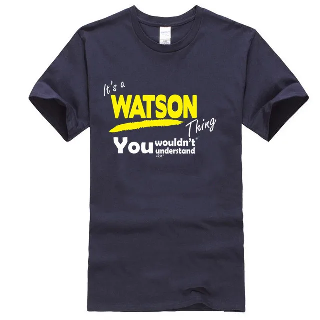 Funny Novelty T-Shirt Mens tee TShirt - Watson V1 Surname Thing |